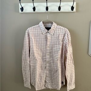 Banana Republic Men's Red Checkered Shirt